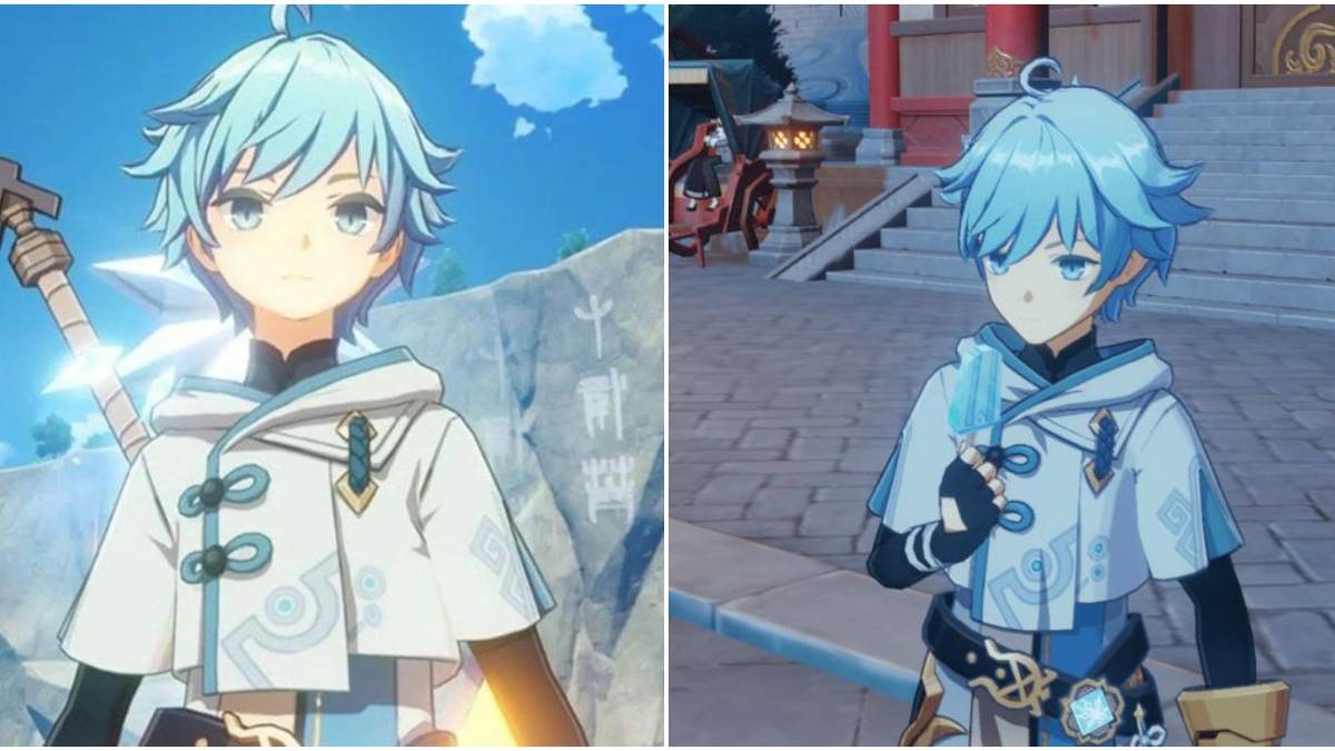 Genshin Impact Chongyun Close Up And Ice Cream