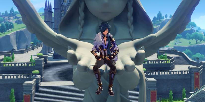 Genshin Impact Kaeya Sitting