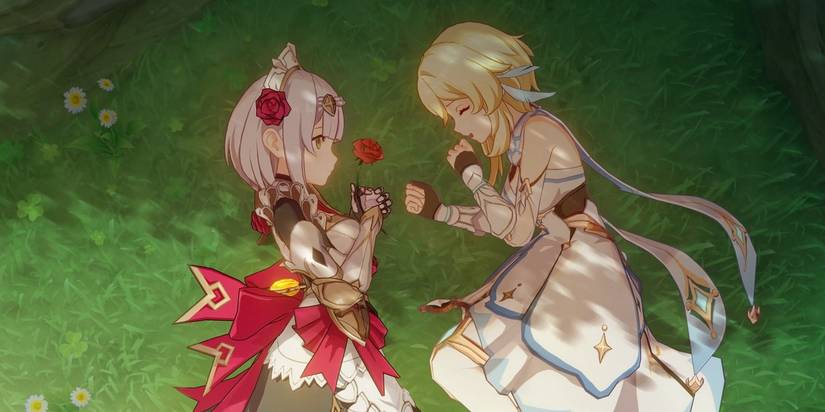 Genshin Impact Noelle and Traveler