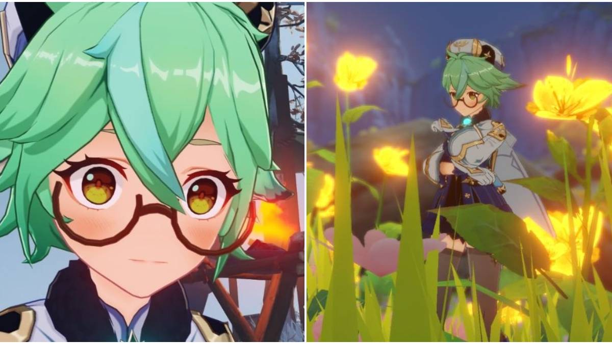 Genshin Impact Sucrose Blush And Flowers