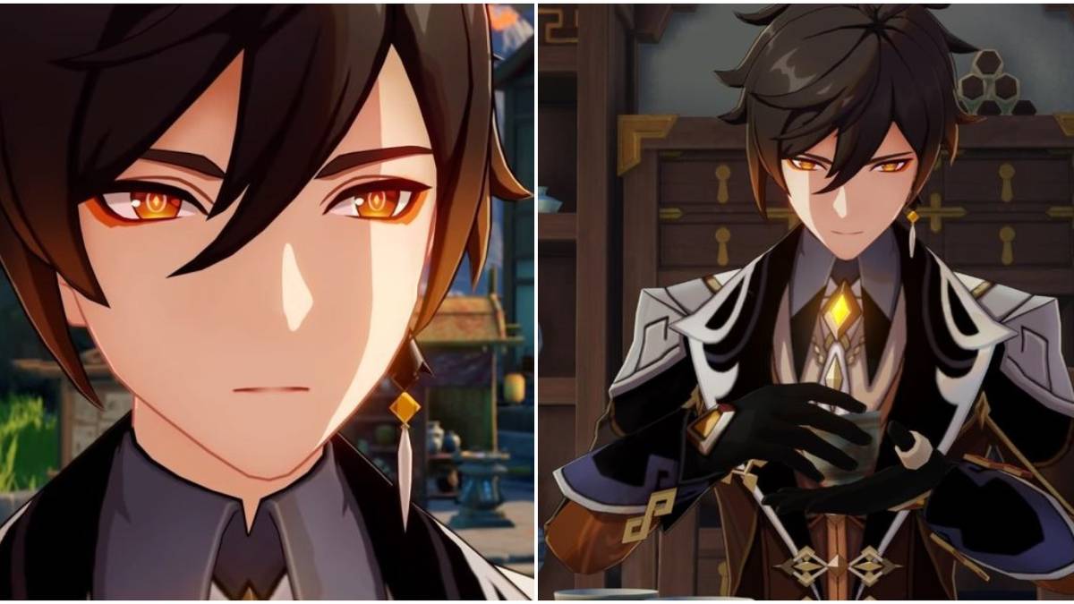 Genshin Impact Zhongli Face And Tea