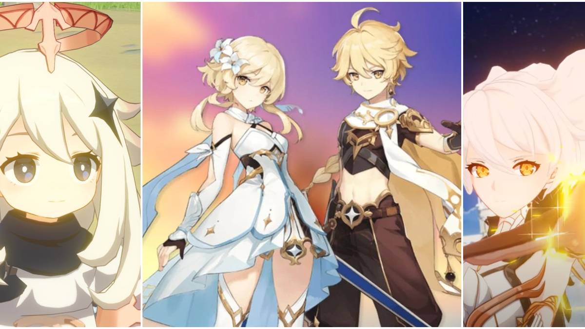 Genshin Impact Paimon Traveler Twins Unknown God