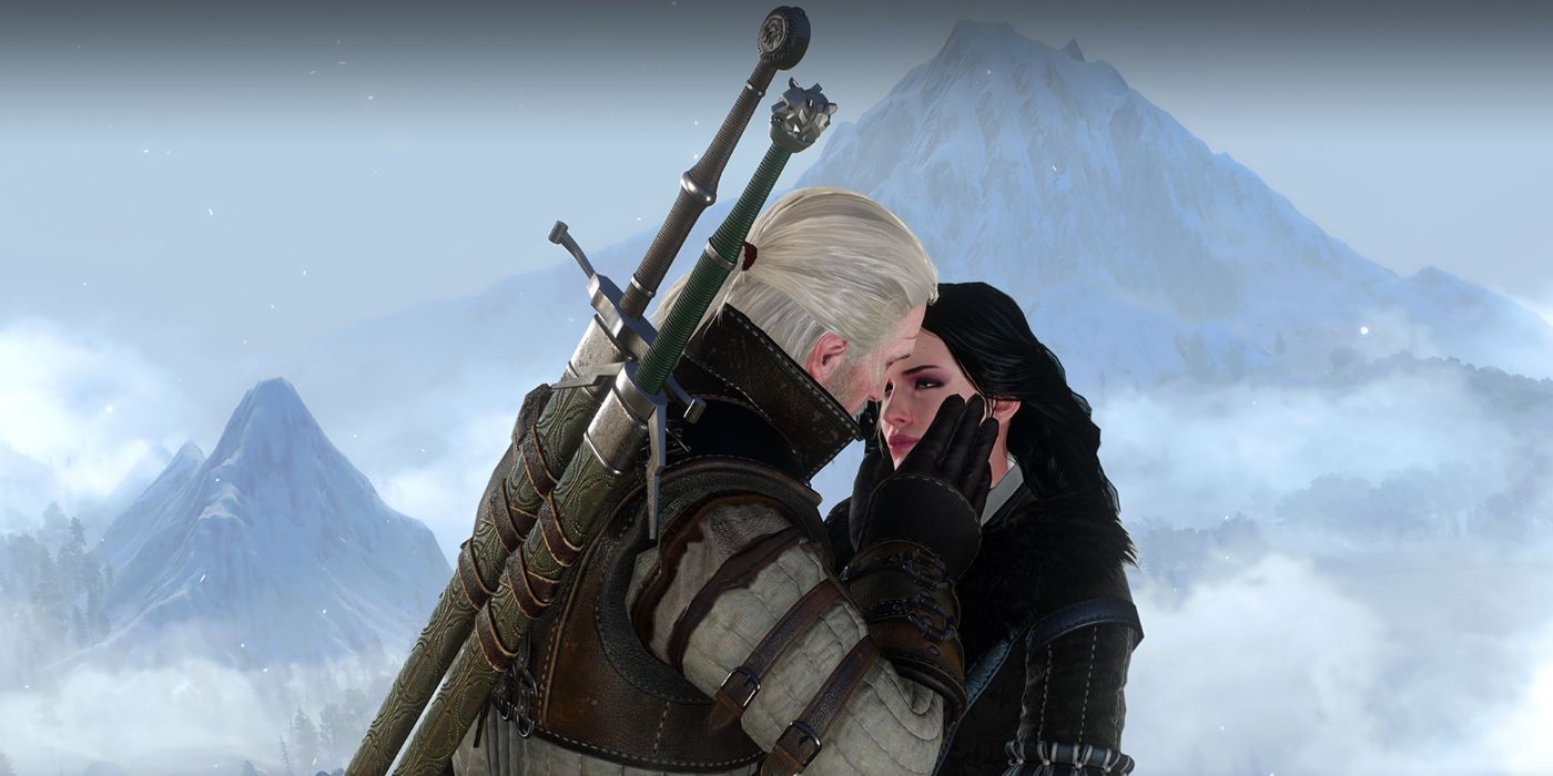 Witcher 3 Geralt And Yennefer Kiss in Skellige