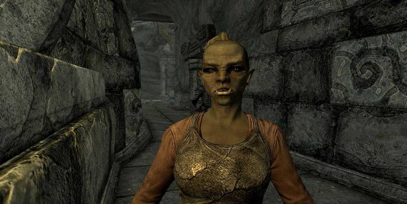 Skyrim Ghorza-gra-Bagol Blacksmith of Markarth Alleyway in Markarth