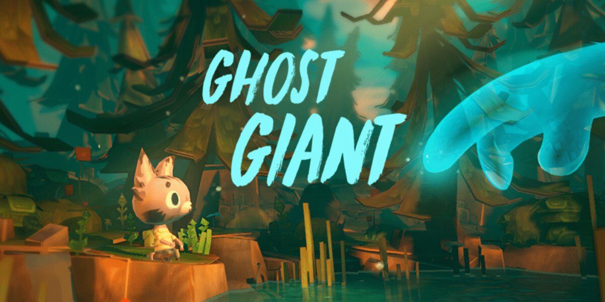 Giant ghost hand reaches out to small animal boy with ghost giant titel
