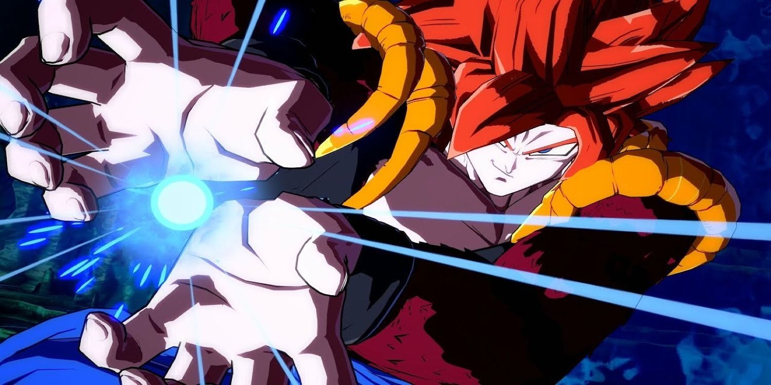 Why does Gogeta have red hair in his Super Saiyan 4 form whereas