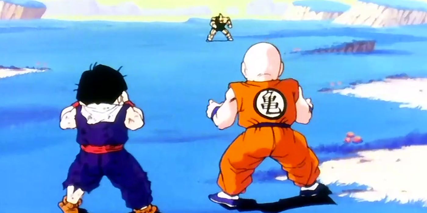 Gohan and Krillin vs Recoome