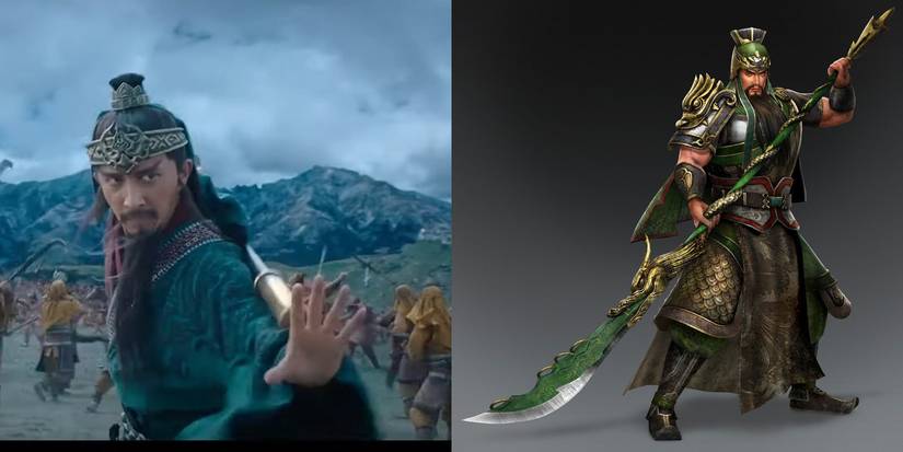 Live Action Guan Yu and Videogame Guan Yu