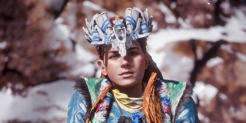 Aloy in a Banuk Ice Hunter Master outfit