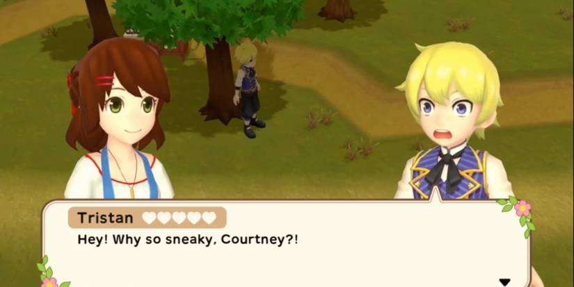 Harvest Moon Player with Tristan under Tree