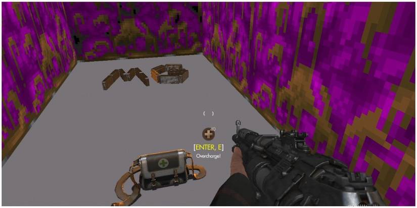 The player getting an option for overcharging their health