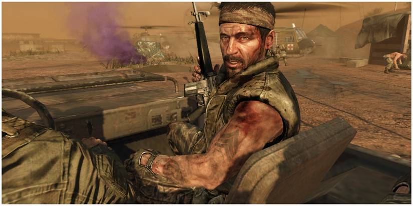 Woods speaking to Mason in Vietnam