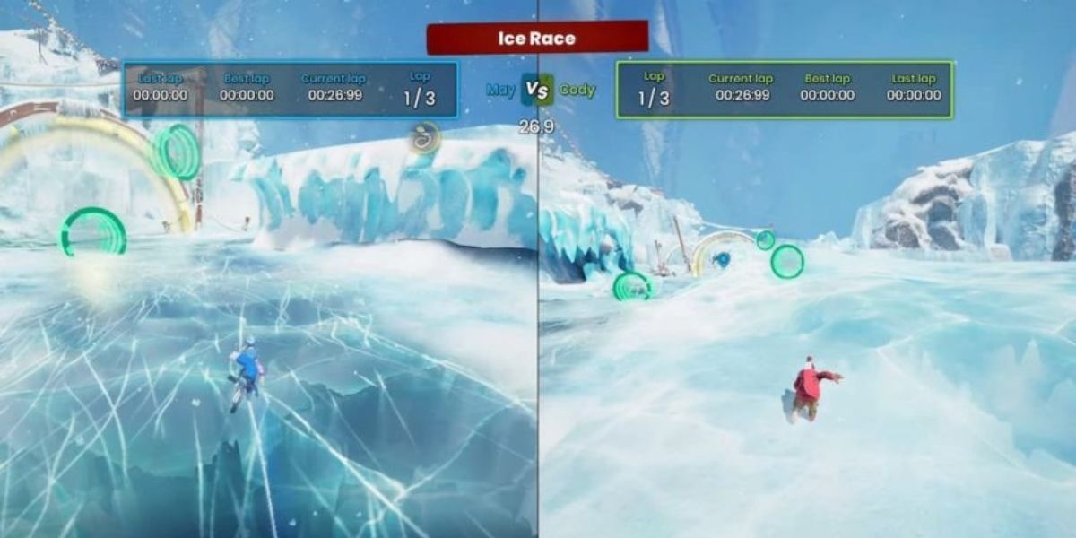 Ice Race minigame in It Takes Two