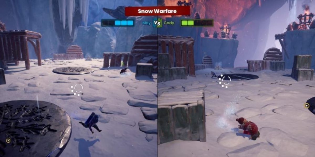 Snow Warfare minigame in It Takes Two