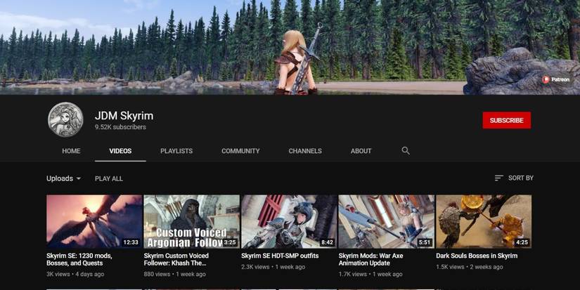 JDL Skyrim YouTube Channel