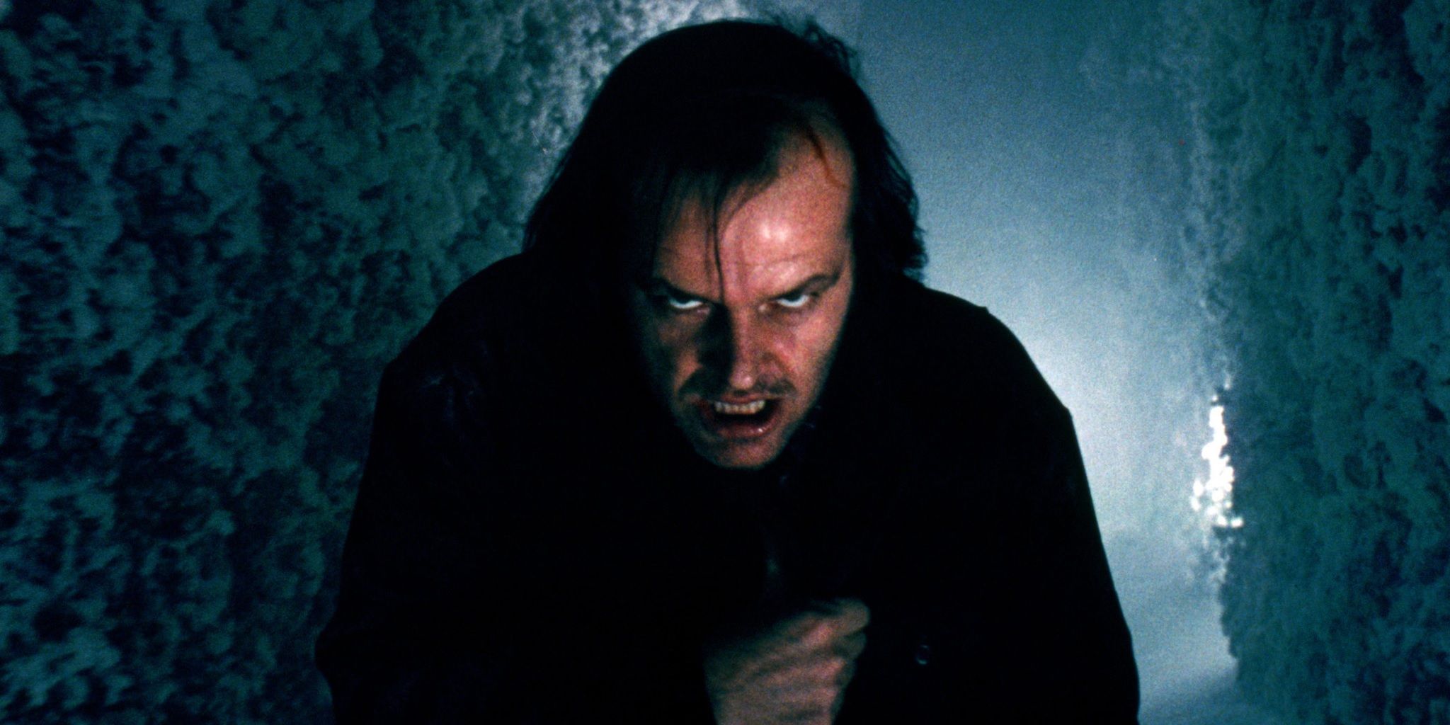 Jack Nicholson as Jack Torrance in the hedge maze in The Shining