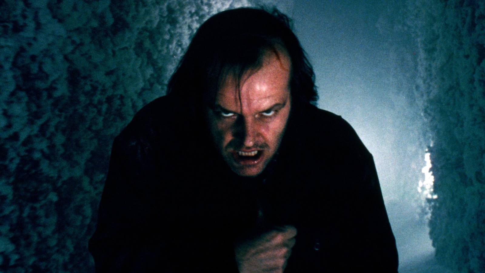 Jack Nicholson as Jack Torrance in the hedge maze in The Shining