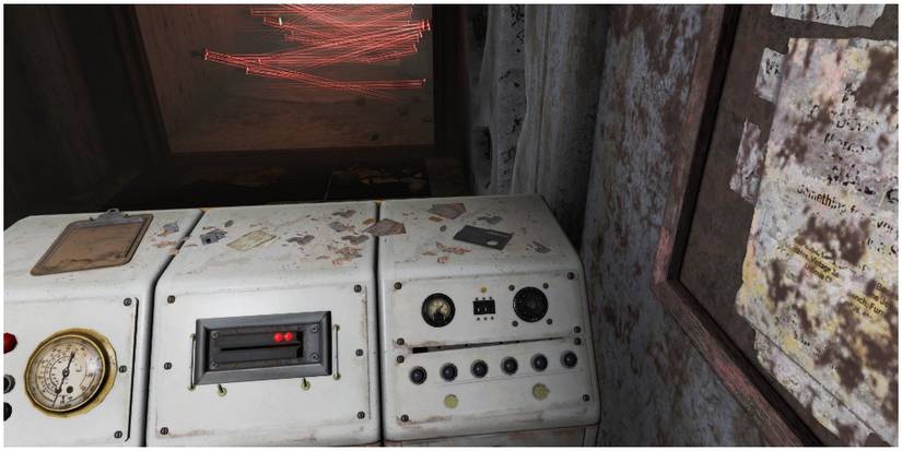 The location of the janitor's ID near the tripwires