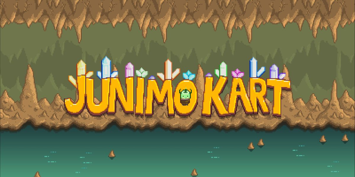 The Junimo Kart title screen