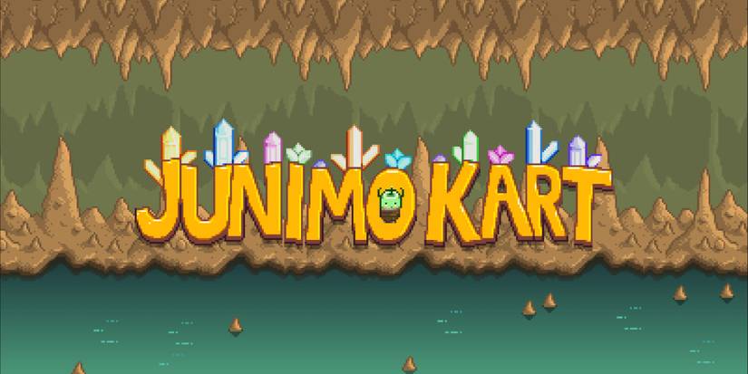 The Junimo Kart title screen