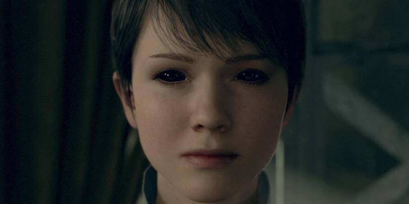 Kara with black eyes