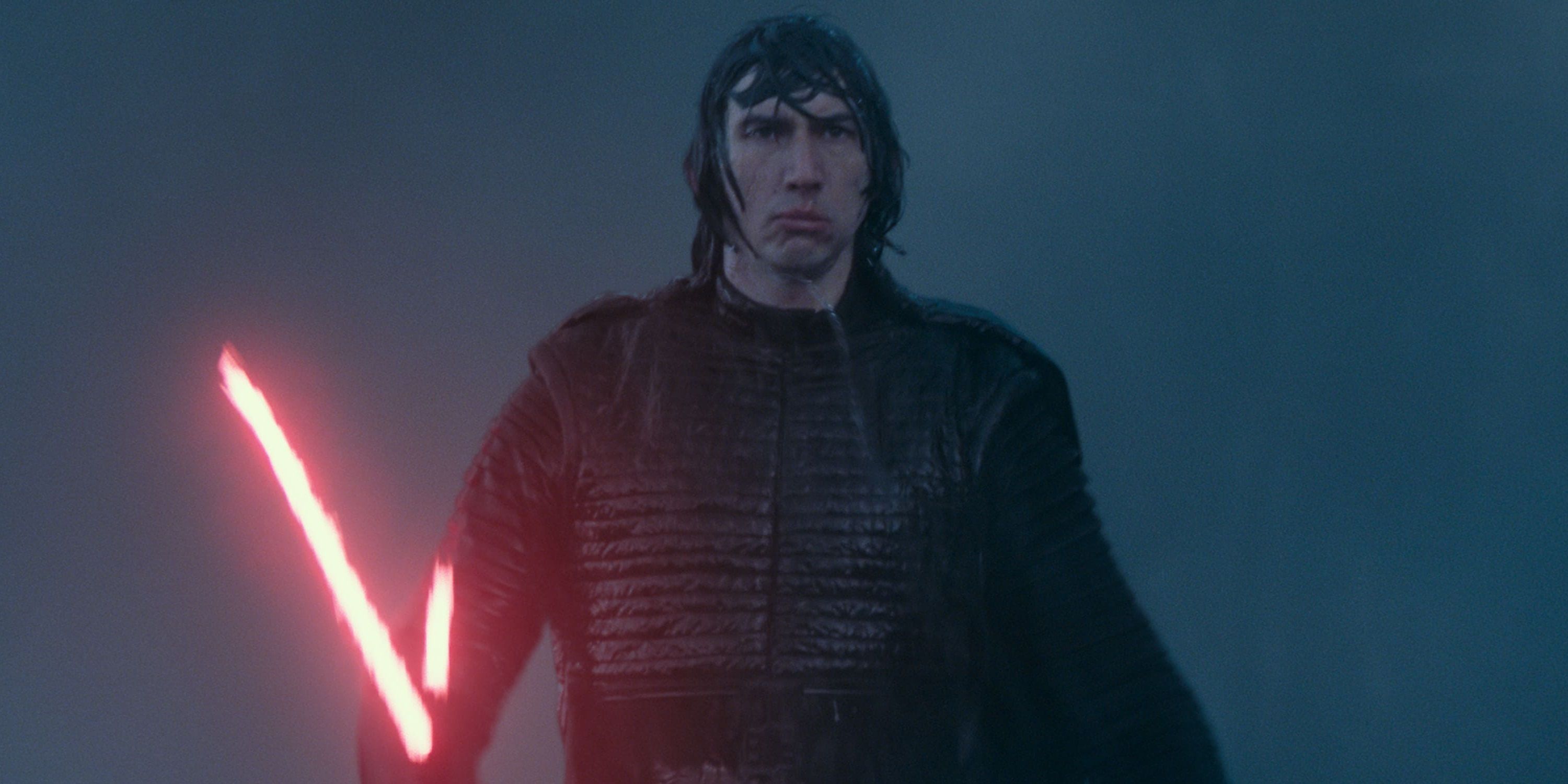 Kylo Ren on the wreckage of the second Death Star in The Rise of Skywalker