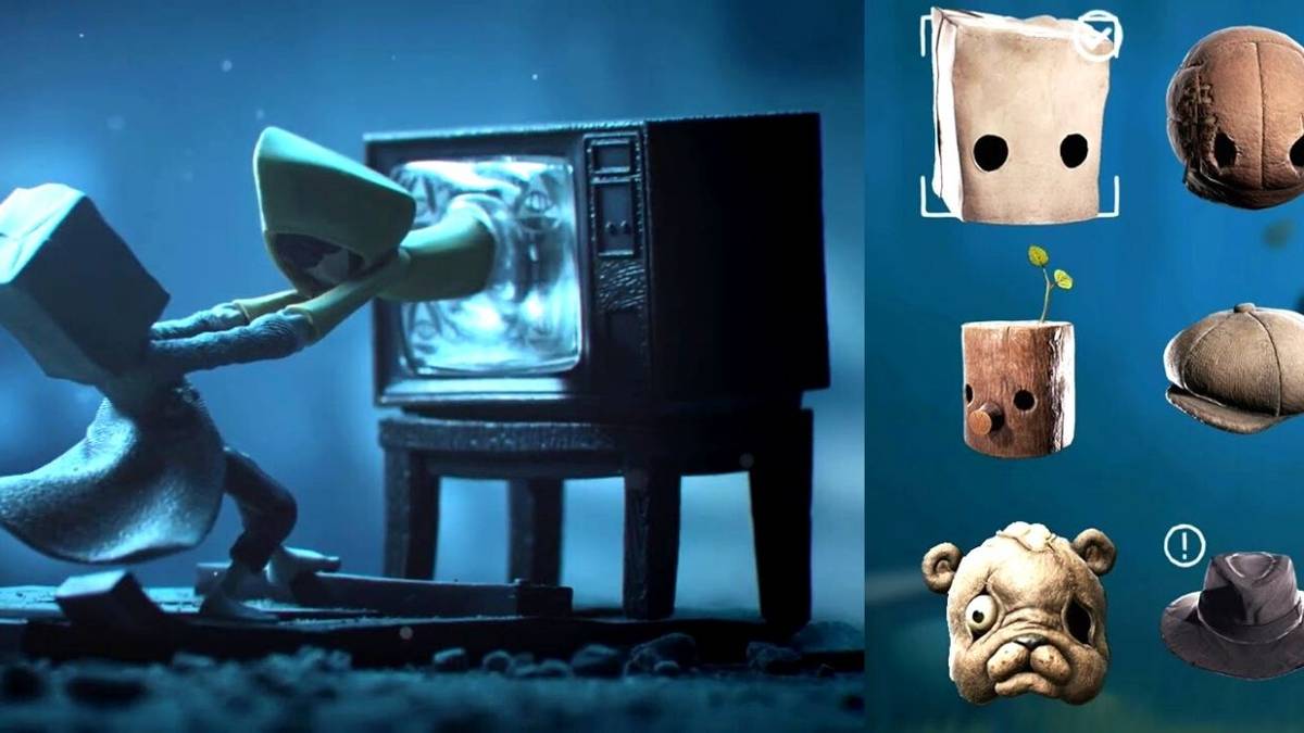 Little Nightmares 2 Six Mono And Hats Split Image