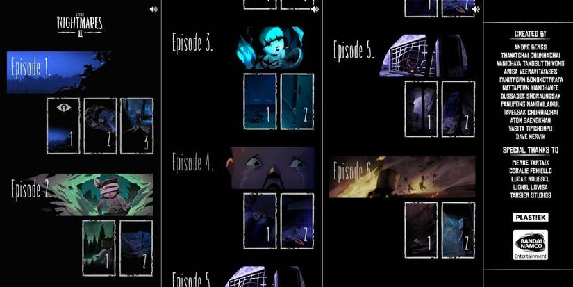 Little Nightmares Comics Main Menu