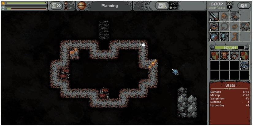 Loop Hero Pausing The Game To Enter Planning Mode