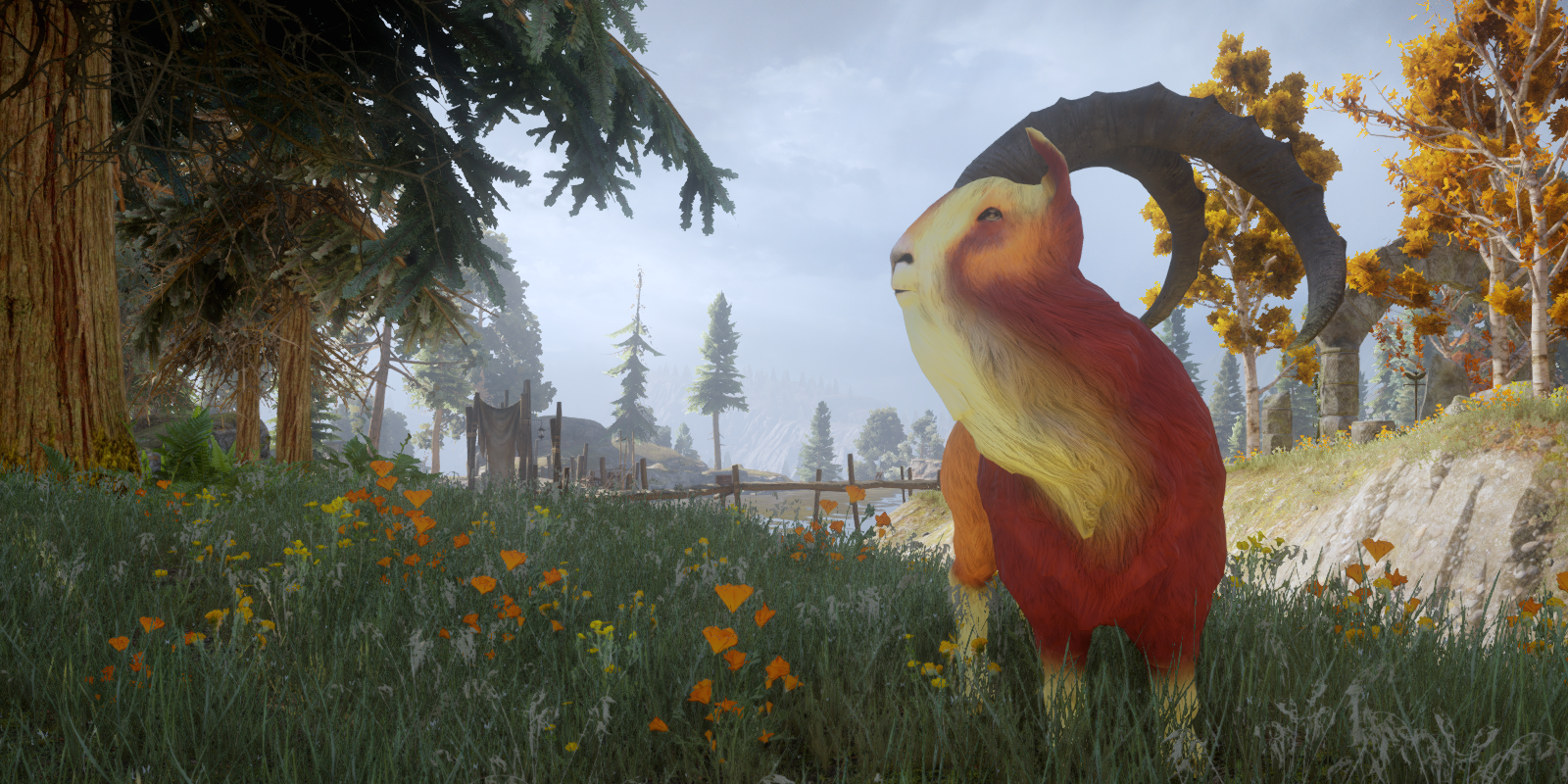 Lord Woolsley wanders a field in Dragon Age: Inquisition