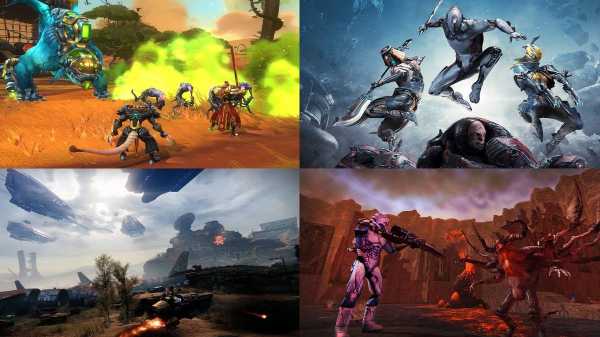 MMOs With Great Settings title image, WarFrame, Destiny 2, Wildstar, Anarchy Online