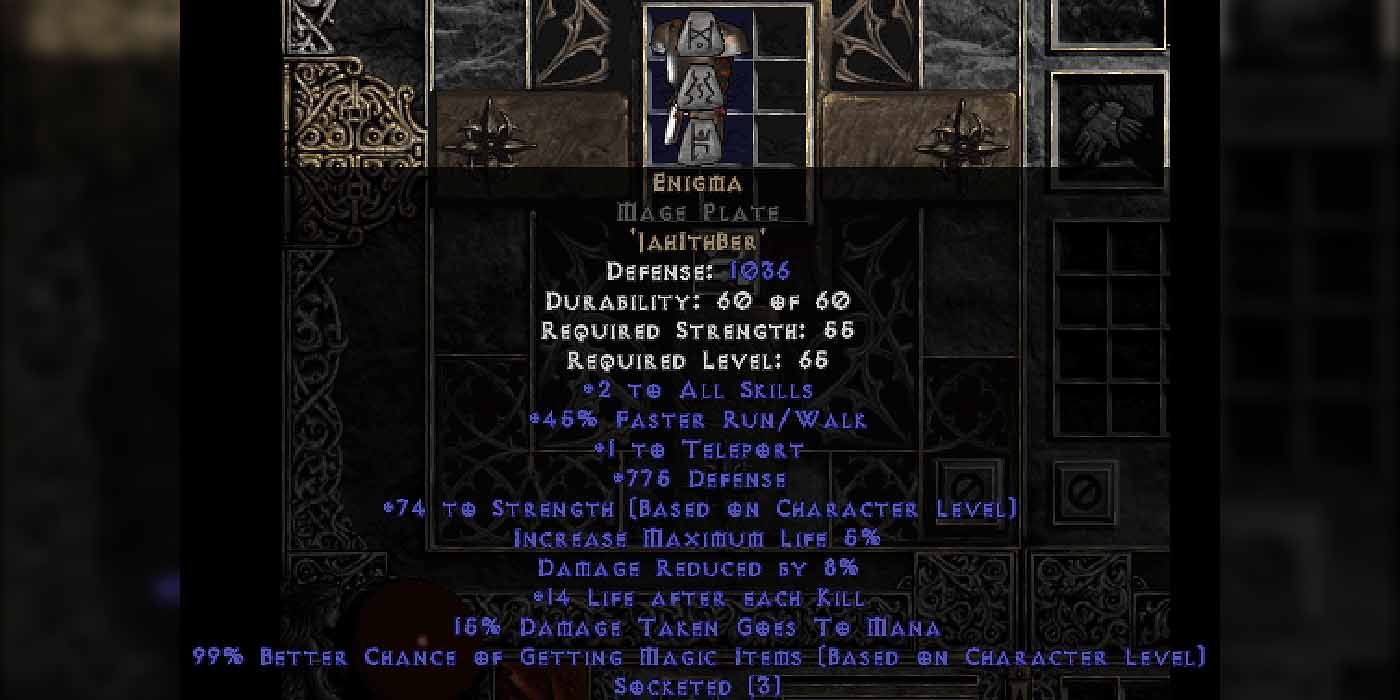 An item that increass magic item find percentage in Diablo 2.