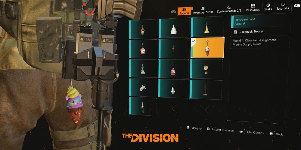 Tom Clancy's The Division 2 Classified Assignment Backpack Trophy Marina