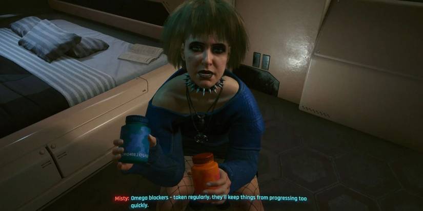 Cyberpunk 2077 Misty Showing V Pills