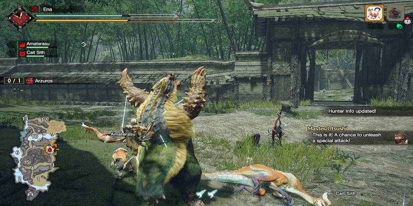 Monster Hunter Rise gameplay screenshot