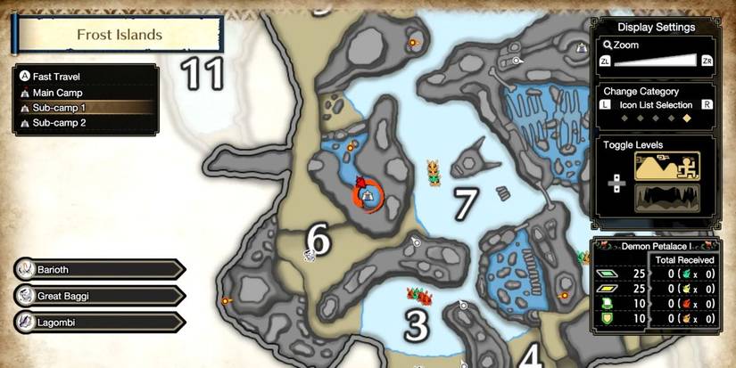 Monster Hunter Rise Sub-Camp Frost Islands 1
