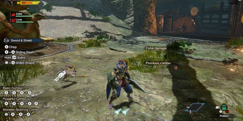 Monster Hunter Rise Sword And Shield Combat