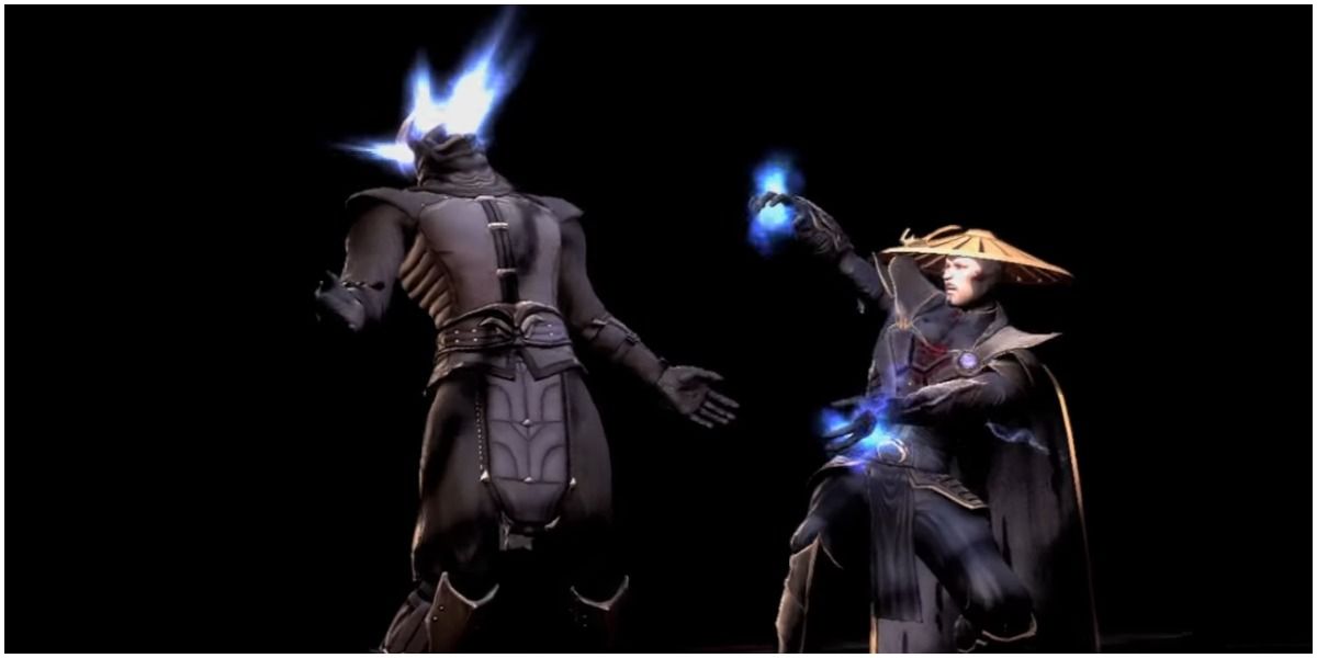 One of Raiden's fatalities/brutalities from Mortal Kombat