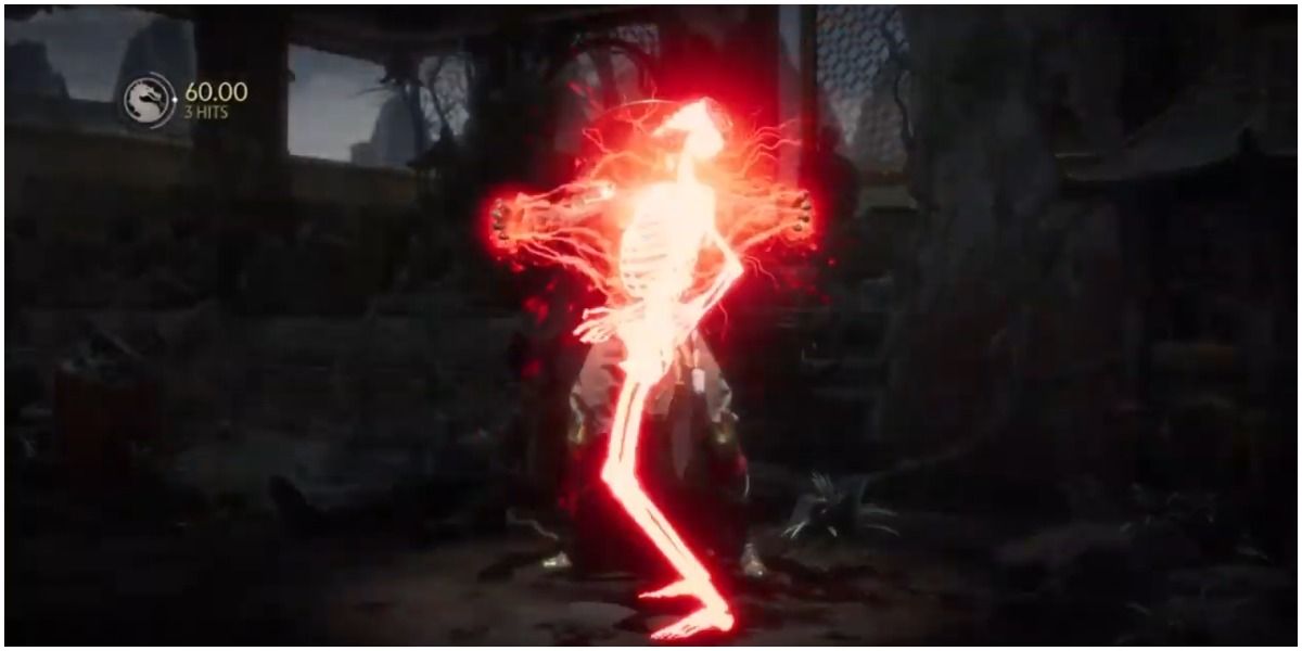 One of Raiden's fatalities/brutalities from Mortal Kombat