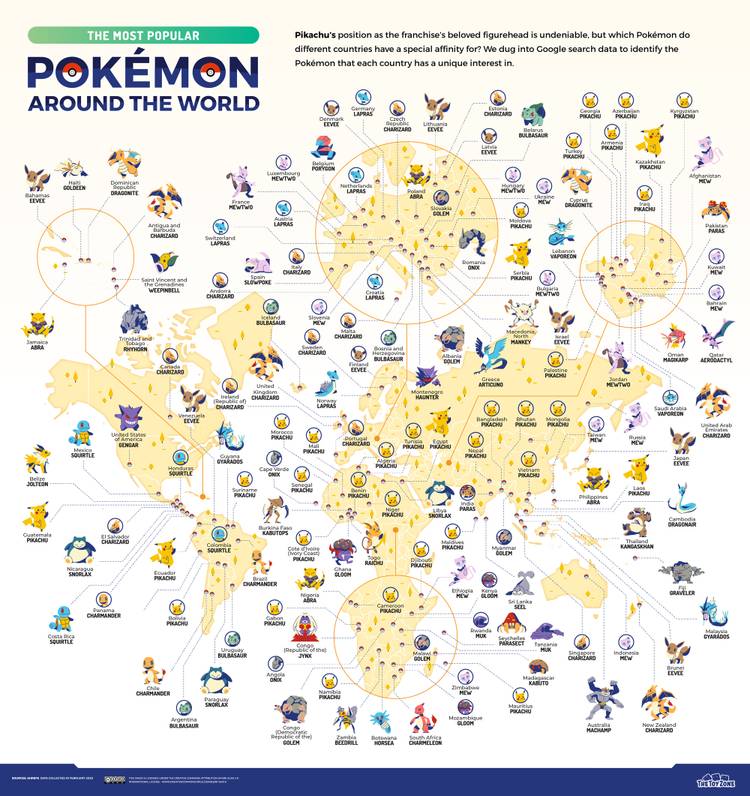 pokemon most popular country around the world