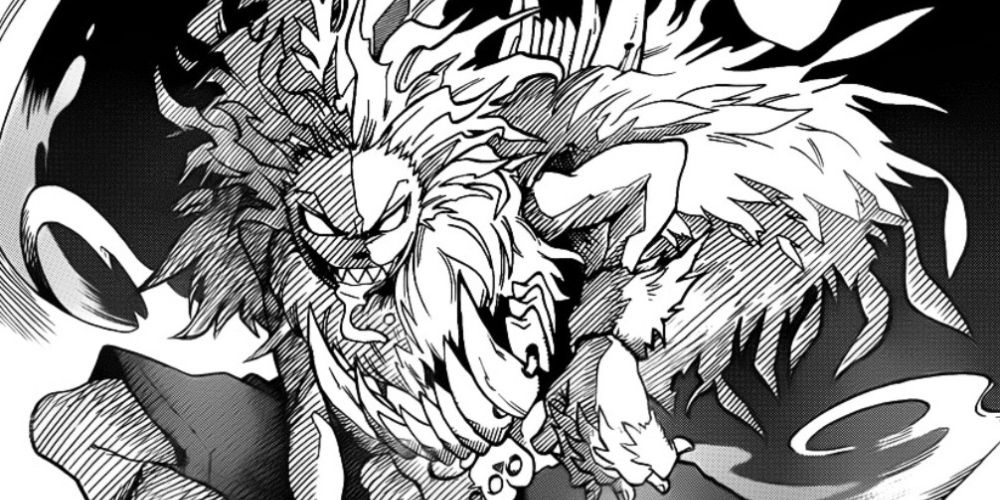 Lion Hero Shishido in the My Hero Academia manga