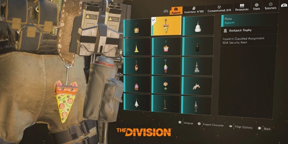 Tom Clancy's The Division 2 Classified Assignment Backpack Trophy NSA