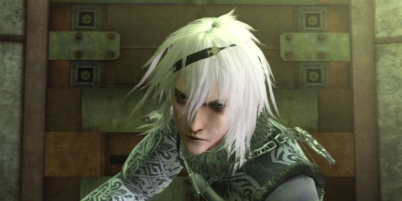 Nier Replicant protagonist original in game model during cutscene