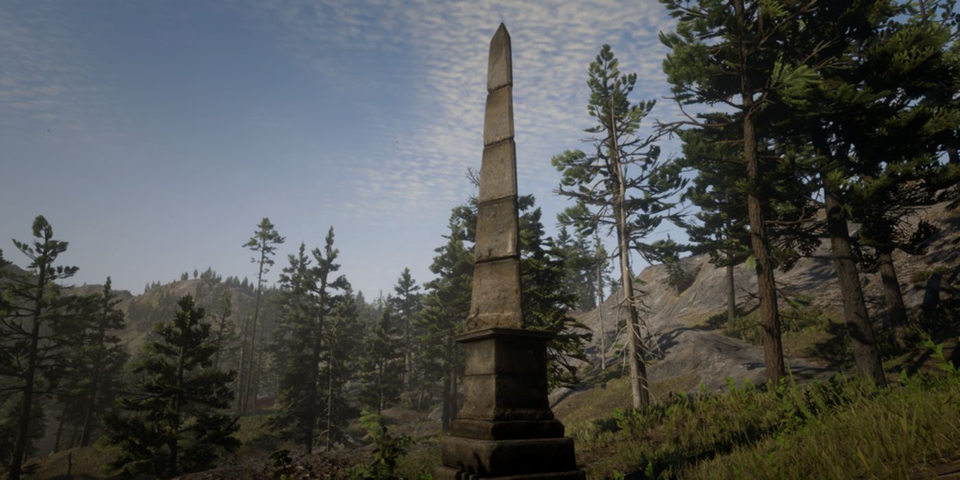 Red Dead Redemption 2 Obelisk in West Elizabeth