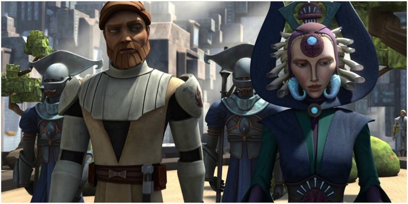 Satine & Obi-Wan Meeting For the first Time