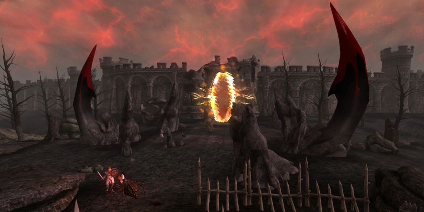 TESIV Oblivion Gate of Oblivion During Siege of Kvatch