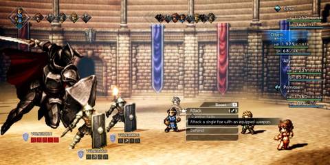 Boosting in Octopath Traveler