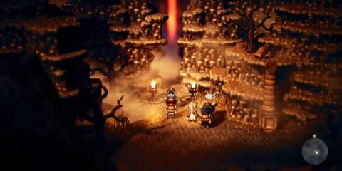Dungeon Overworld in Octopath Traveler 
