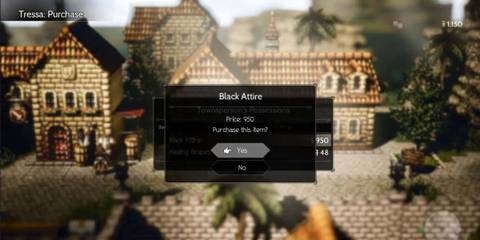 Buying Black Attire in Octopath Traveler
