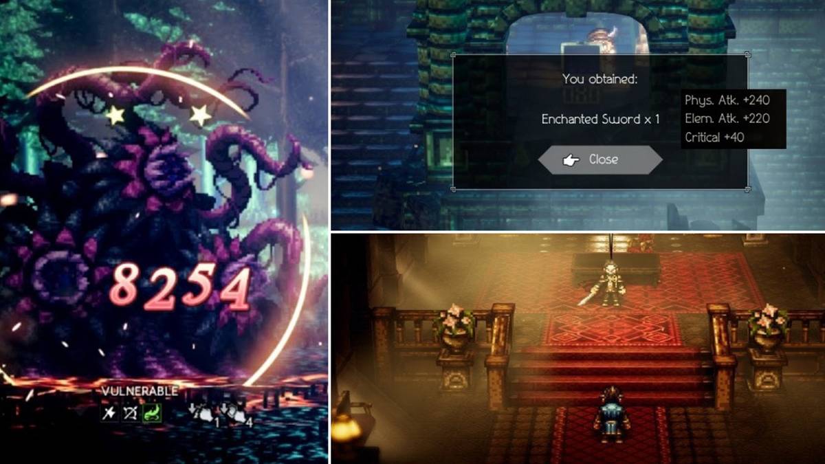 Octopath Traveler sword